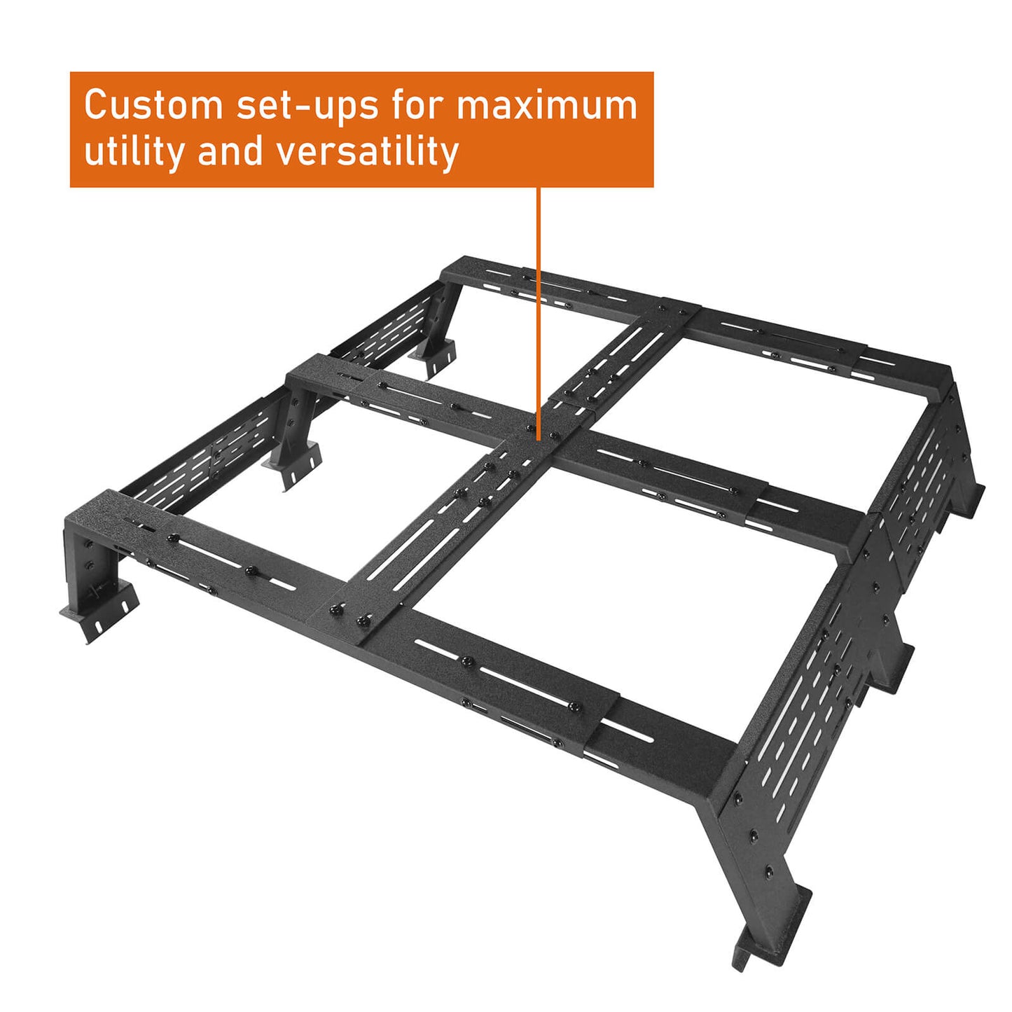 Truck/Pick-up 12.2" High Overland Bed Rack - Hooke Road - HE.9908-S