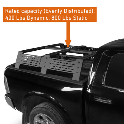 Truck/Pick-up 12.2" High Overland Bed Rack - Hooke Road - HE.9908-S