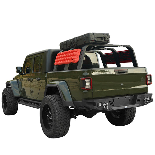 Hooke Road 18.8" High Overland Bed Rack (Ford Ranger & GMC Canyon & Chevrolet Colorado & Jeep Gladiator JT 6' Bed) - HE.9902-S
