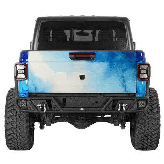 Hooke Road Tubular Rear Bumper w/ Spotlights (20-25 Jeep Gladiator JT) - HE.7028-S