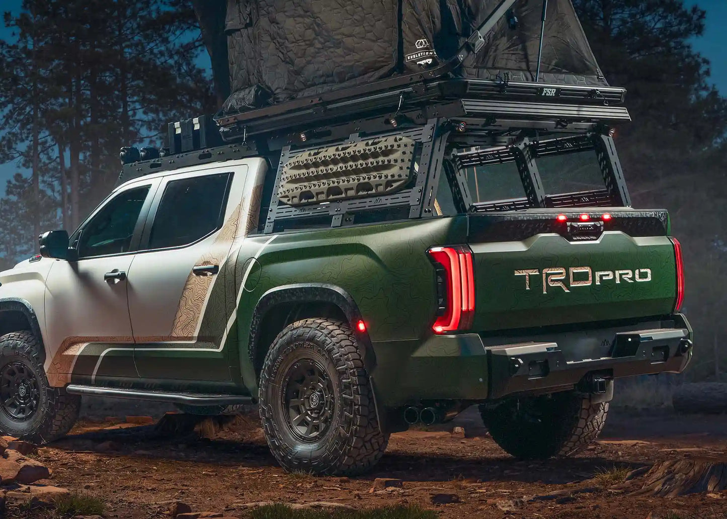 Backwoods Adventure Toyota Tundra Bed Rack and Roof Rack Expert Bundle Deal - BWBU-TU04