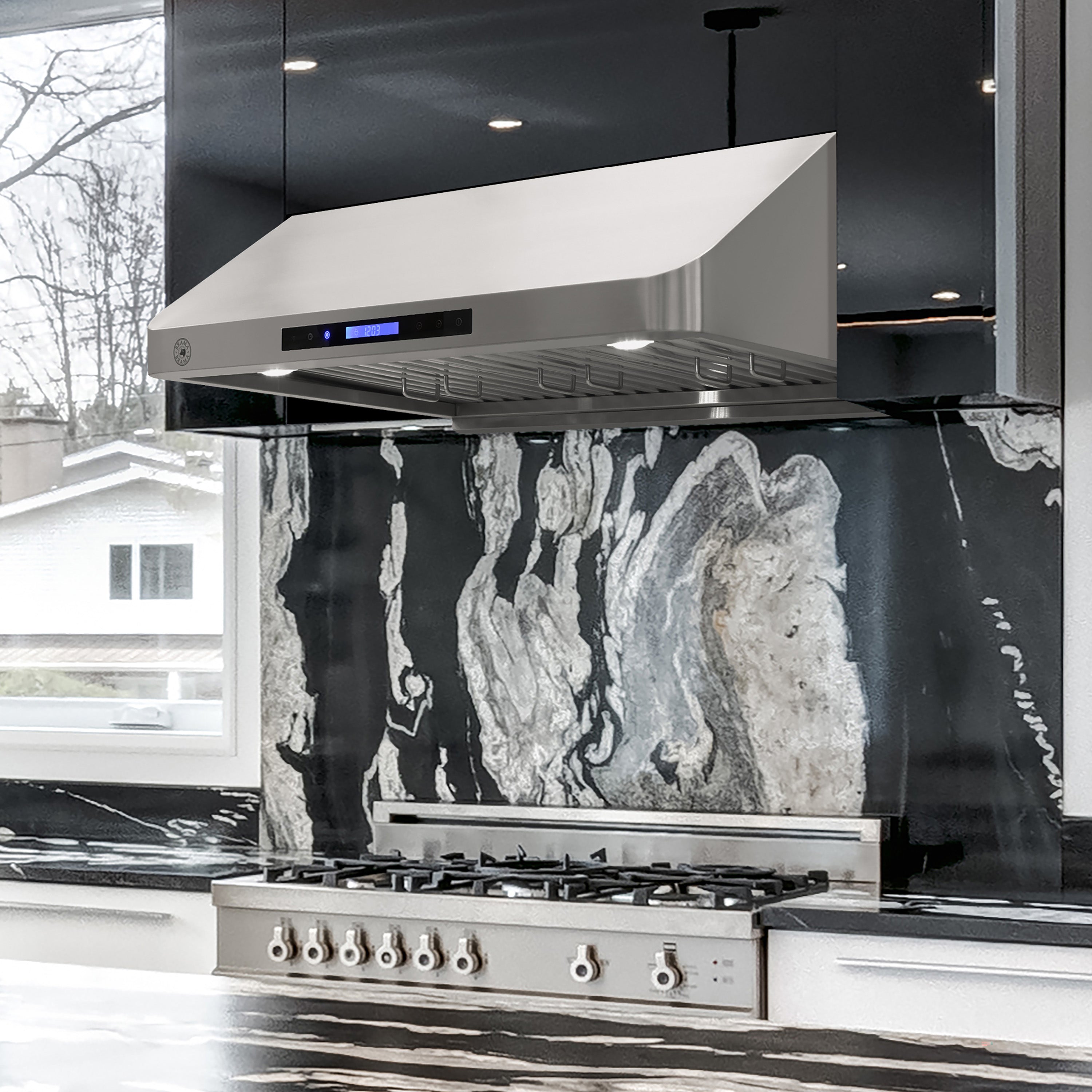 Vinotemp 36" Gas Range Hood, in Stainless Steel - BR-HD36SR