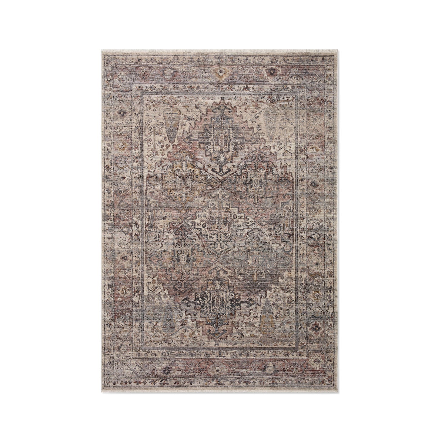 Park Hill Collection Saint Honoré Loomed Rug - Luxurious Polyester Pile in Elegant Bleue Color for Stylish Decor -EHF40701