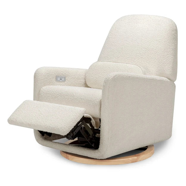 Ubabub Arc Electronic Recliner and Swivel Glider in Boucle with Usb Port - M23688