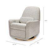 Ubabub Arc Electronic Recliner and Swivel Glider in Boucle with Usb Port - M23688