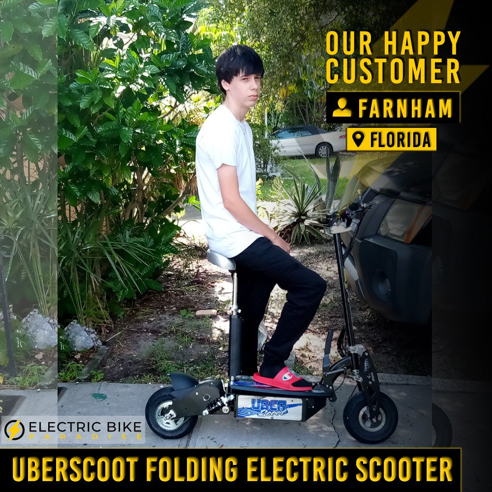 UberScoot 36V/12Ah 1000W Folding Electric Scooter Evo-1000