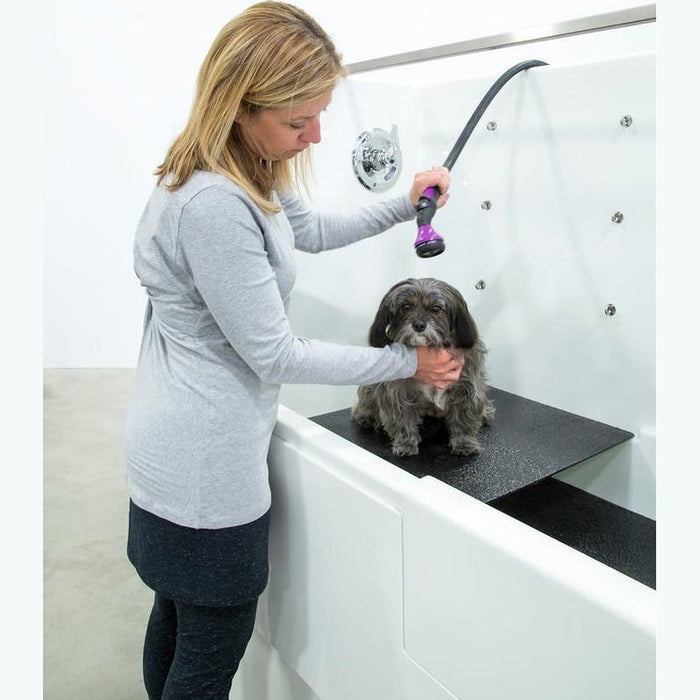 Ultra Lift 3 Side Splash 48" Pet Wash - Elevating Professional Electric Dog Grooming Tub - 10010302-W-L