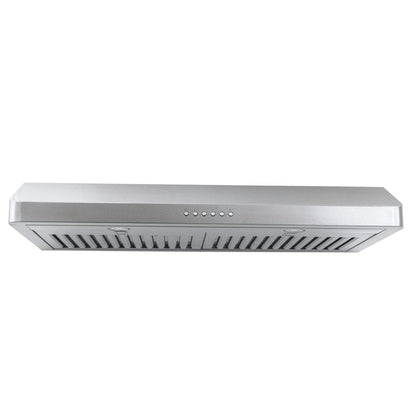 Proline PLJW 185 - Slim Under-Cabinet Range Hood, 600 CFM | Convertible to Ductless, Stainless Steel - PLJW 185.30