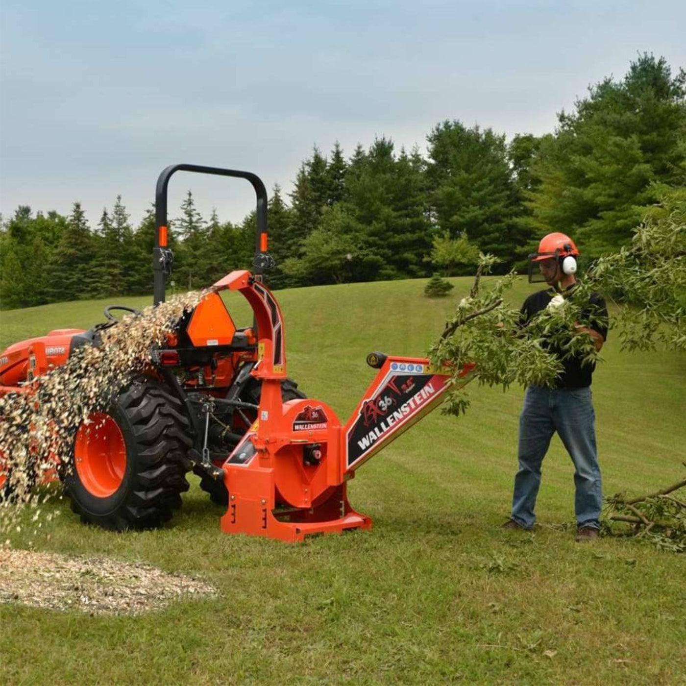 Wallenstein Self Feed Wood Chipper PTO Driven - BX36S