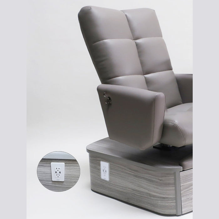 Belava Impact Pedicure Chair with Plumbing - CH-IMP-PL-TBK