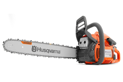 Husqvarna 445 Chainsaw - 50.2cc Gas Engine with 18in Guide Bar for Farm and Ranch - 970515528