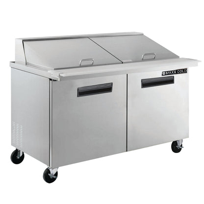 Maxx Cold 61" Two-Door Refrigerated Megatop Prep Unit - MXCR60MHC