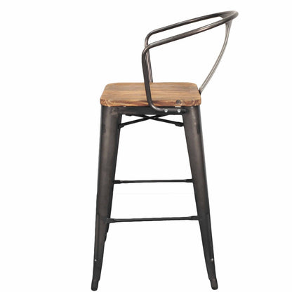New Pacific Direct Metropolis Metal Bar Stool, (Set of 4) -  938544-GM