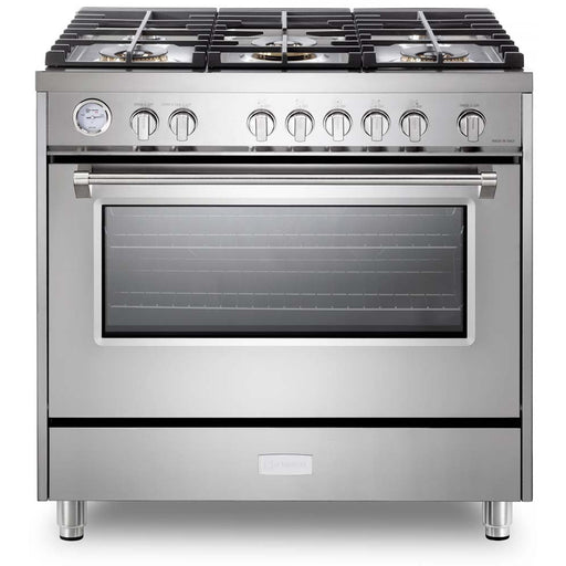 Verona - Designer 36" Gas Single Oven Range - 5 Burners _ VDFSGG365SS