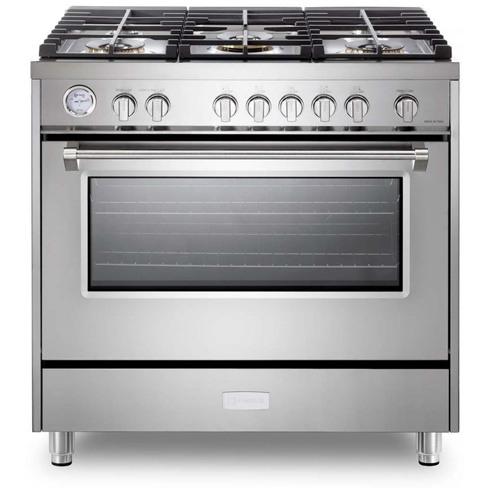 Verona - Designer 36" Gas Single Oven Range - 5 Burners _ VDFSGG365SS