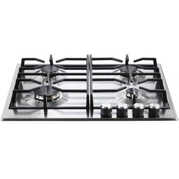 Verona - Verona 24" Designer Gas Cooktop - Brass Burners - SS - 4 Burners _ VDGCT424FSS