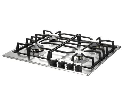 Verona - 24" Designer Gas Cooktop - Brass Burners - SS - VDGCT424FSS