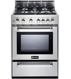 Verona - 24" Gas Range - 4 Burners - Stainless Steel, White, Matte Black - VEFSGG244NSS