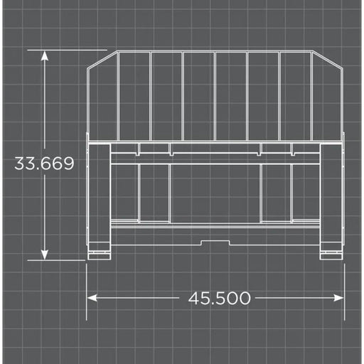 Loflin Fabrication Heavy Duty Pallet Fork Frame - 0040601045