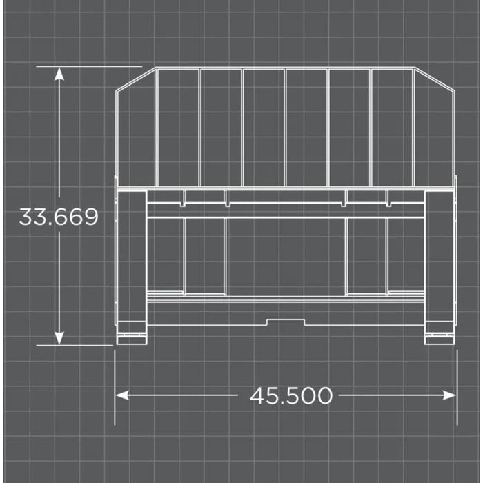 Loflin Fabrication Heavy Duty Pallet Fork Frame - 0040601045