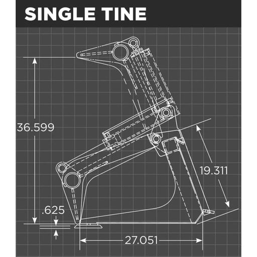 Loflin Fabrication Mini Skid Steer Grapple Bucket - 0152000036