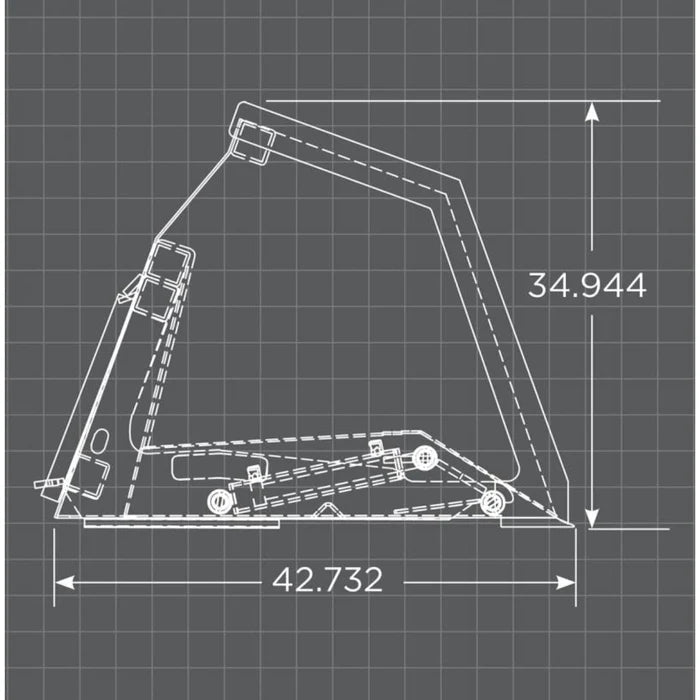 Loflin Fabrication Skid Steer Front Dump Bucket High Tip - 0130101072