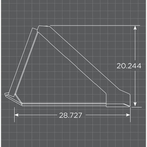 Lofin Fabrication Skid Steer Standard Duty Low Profile Long Bottom with Bolt on Edge - 0143201060