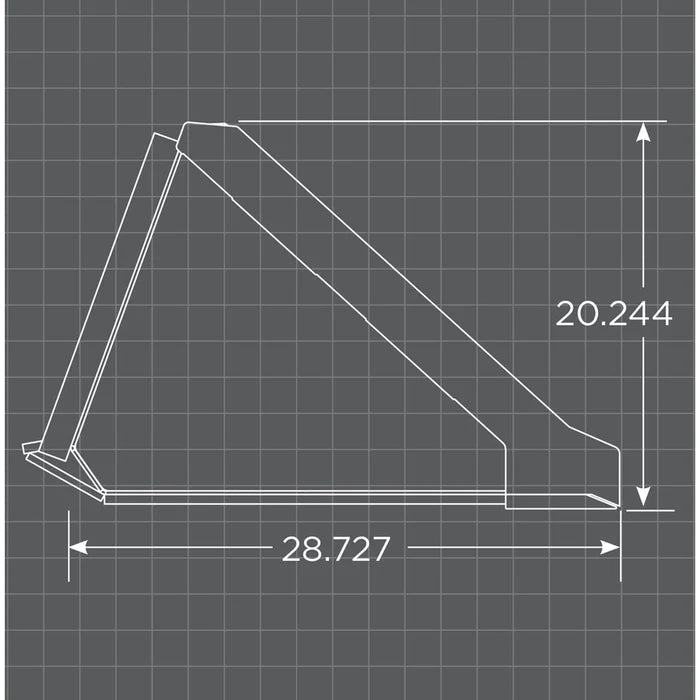 Lofin Fabrication Skid Steer Standard Duty Low Profile Long Bottom with Bolt on Edge - 0143201060