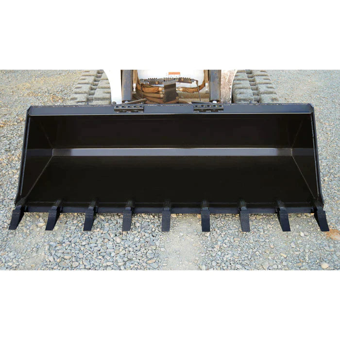 Loflin Fabrication Skid Steer Standard Duty Low Profile Bucket w/ Teeth - 0140201060