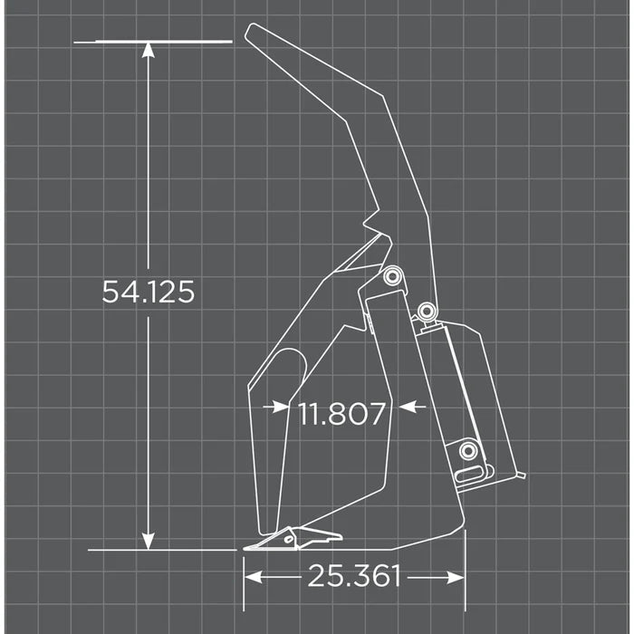 Loflin Fabrication Skid Steer Vertical Root Grapple - 0660701072