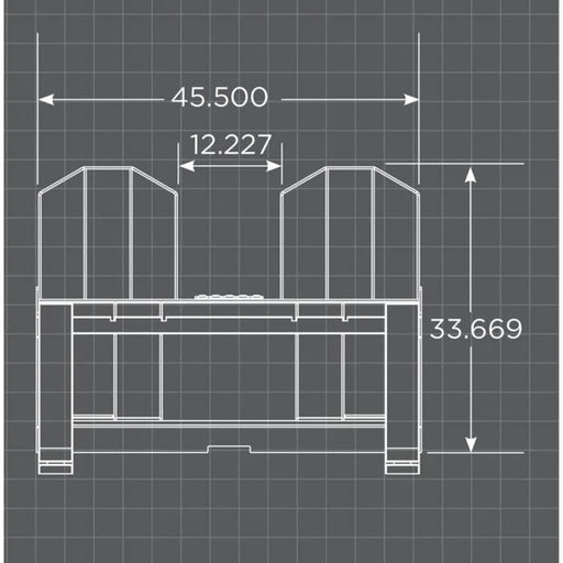 Loflin Fabrication Walkthrough Pallet Fork Frame - 0042601045