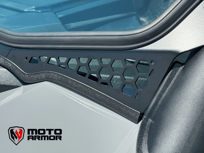 Moto Armor Polaris RZR Pro Max Visibility Full Glass Windshield - MA-RZPRO-MAX-WS-GLS-BLK-Y