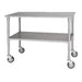 Avante Stainless Steel Veterinary Mobile Gurney And Supply Transport Table - 10902