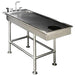 PETLIFT All Stainless Steel Single Level Veterinary Wet Table - PL-TW4L-910-60