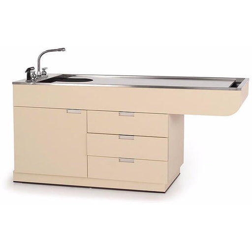 PETLIFT Veterinary Wet Table Stainless Steel Top & Storage Multi Purpose Single Level - PL-TWC-750-60