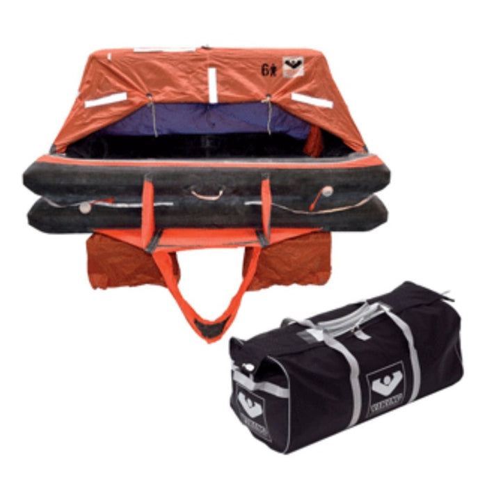 Viking USCG Approved Coastal Life Raft, 4-6 Person - L004CL0015ACJ