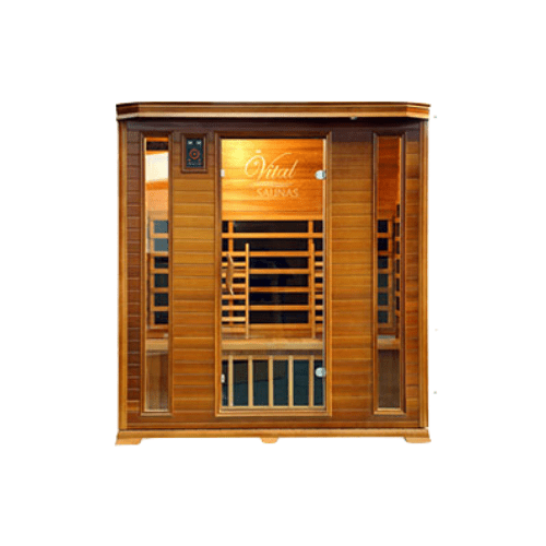 Vital Health Elite Canadian Red Cedar Full Spectrum 4 Person Sauna