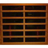 Vital Health Elite Canadian Red Cedar Corner Full Spectrum 4 Person Sauna