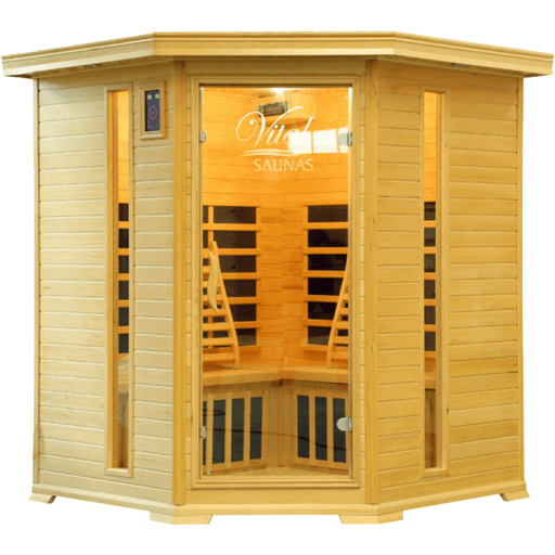 Vital Health Premier Hemlock Corner Far Infrared 4 Person Sauna