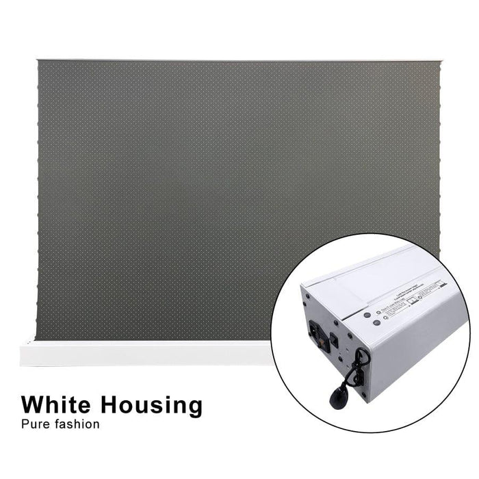 VIVIDSTORM S ALR Perforated Motorized Tension Floor Rising Obsidian Long Throw Projector Screen