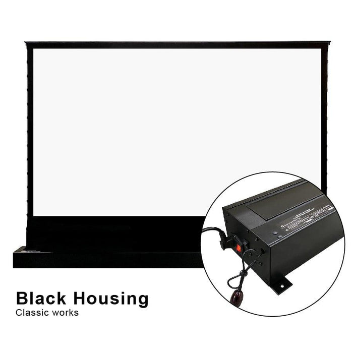 VIVIDSTORM S White Cinema Motorized Tension Floor Rising Projector Screen