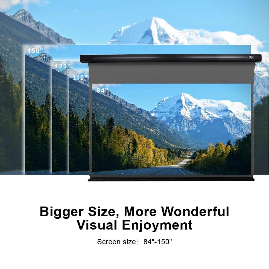 VIVIDSTORM ALR Slimline Motorized Tension Obsidian Long Throw Projector Screen