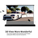 VIVIDSTORM S 3D ALR Motorized Tension Floor Rising Obsidian Long Throw Projector Screen High Gain