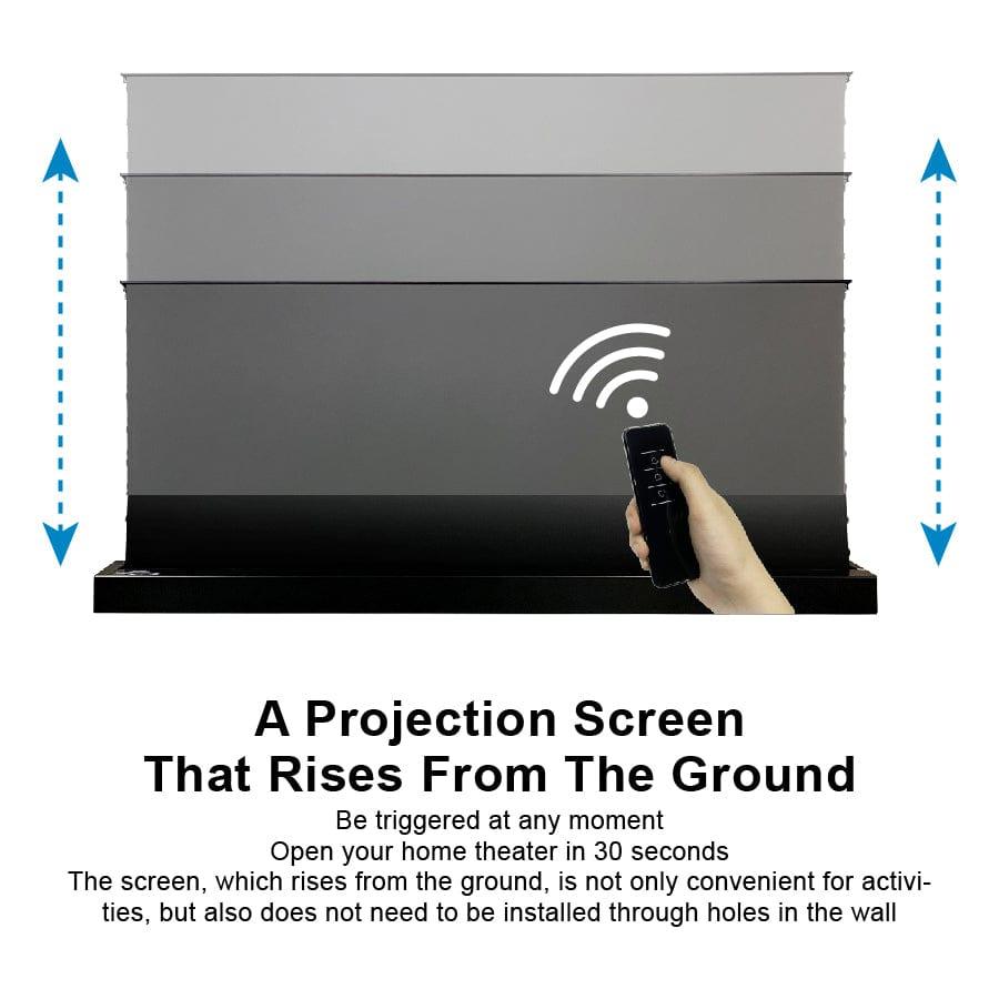 VIVIDSTORM S PRO Motorized Tension Floor Rising UST ALR Projector Screen