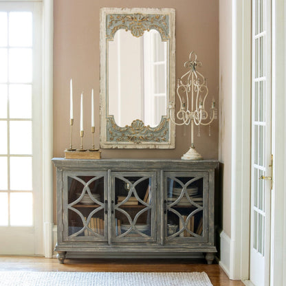 Park Hill Collection Chantal Sideboard - Elegant Country French Design with Distressed Wood Finish & Ample Storage Space - EFC26152