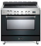 Verona -25%- Prestige 36" Electric Glass Top Double Oven Range - 5 Elements - Stainless  - VPFSEE365DSSSteel,