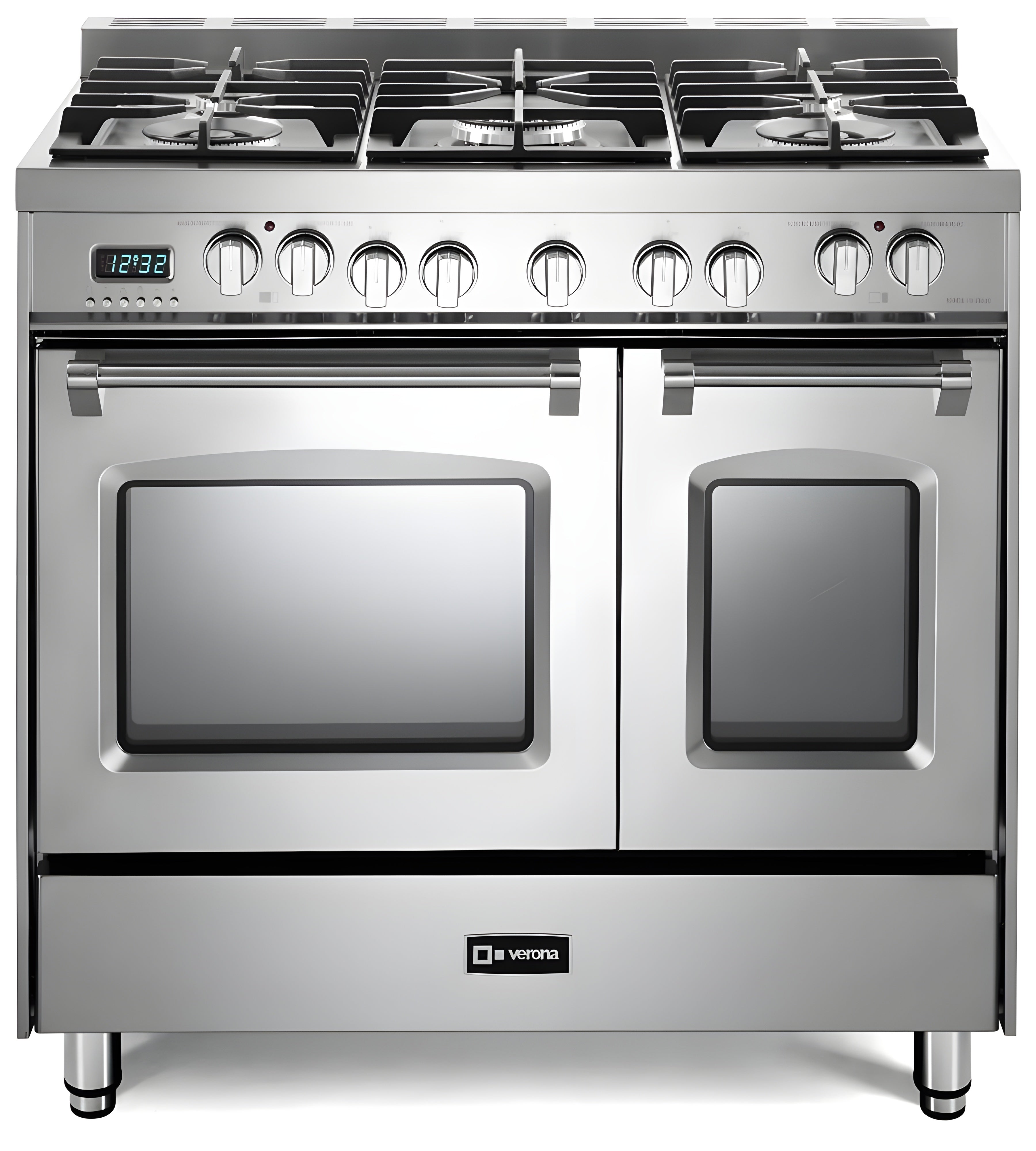 Verona -33% - Prestige 36" Dual Fuel Single Oven Range - 5 Burners - Stainless Steel, Matte Black, White -  VPFSGE365SS