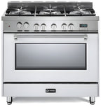 Verona -33% - Prestige 36" Dual Fuel Single Oven Range - 5 Burners - Stainless Steel, Matte Black, White -  VPFSGE365SS