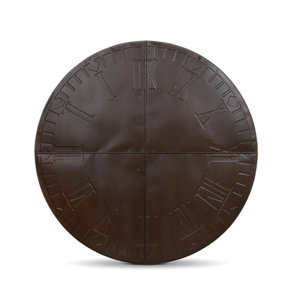 Park Hill Collection State Capitol Clock Face Relic - Stunning Distressed Rust Iron Wall Art for Unique Home Decor - EWR80952