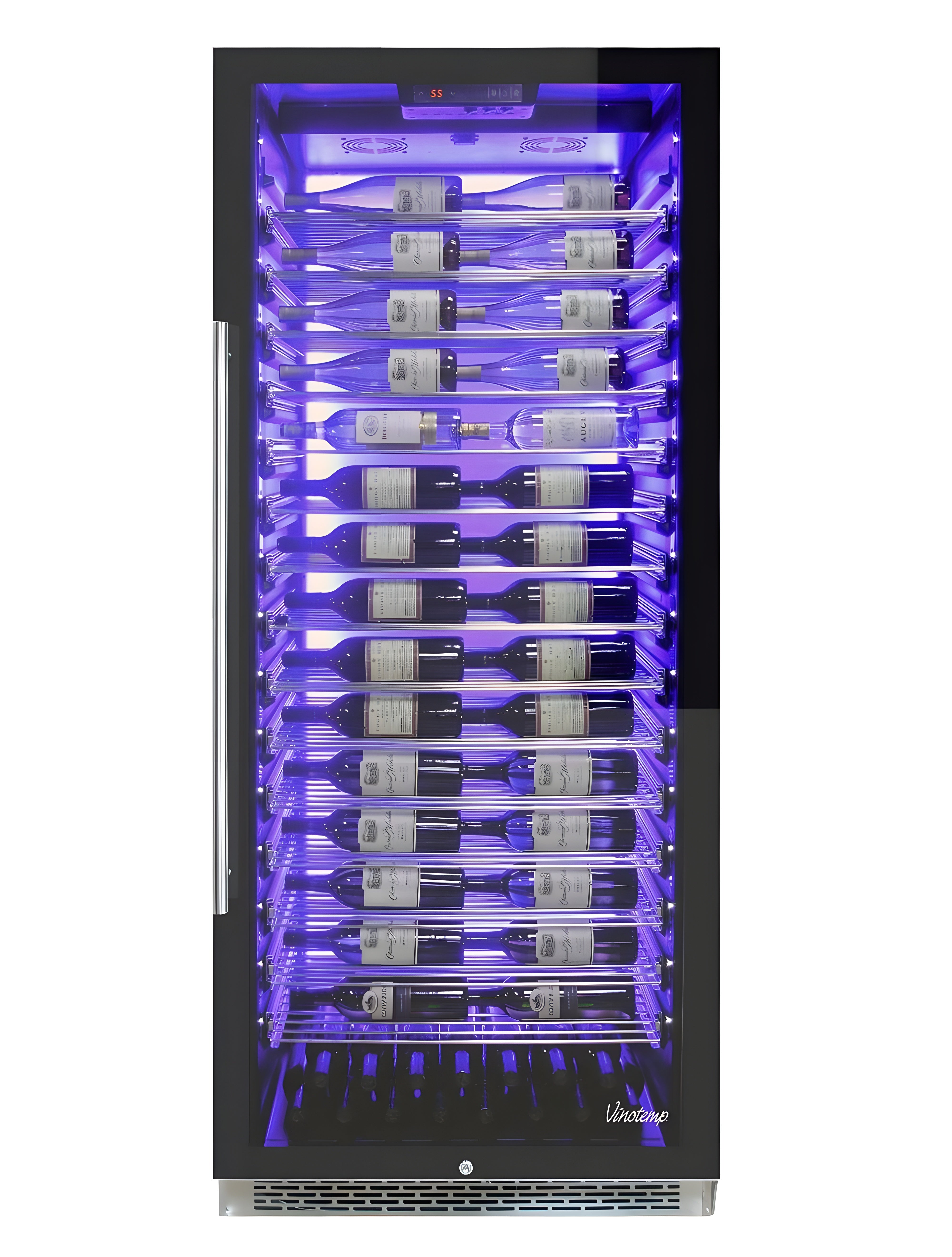 Vinotemp Private Reserve Series 188-Bottle Backlit Panel Commercial 300 Wine Cooler - EL-300COMM